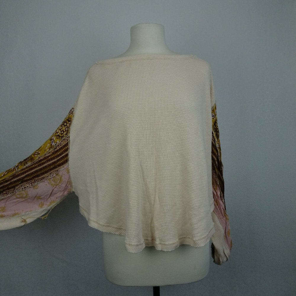 Free People We The Free Size XS Blossom Thermal Top Dolman Sleeve Oversi…